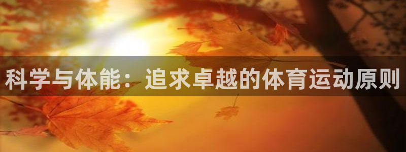猎豹体育文化传播有限公司：科学与体能：追求卓越的体育运动原则
